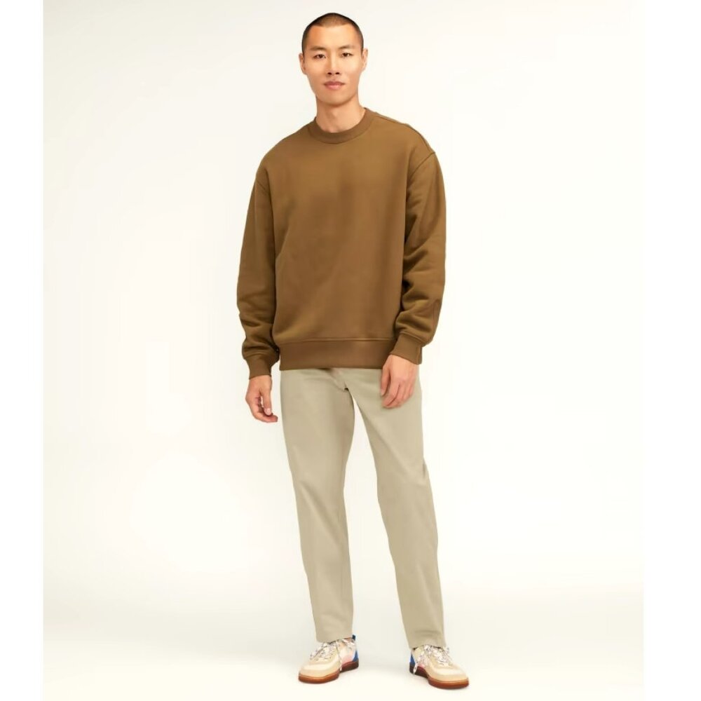 Everlane The Pleated Air Chino Pant Twill Trench Coat Khaki Mens Size 30x30 NWT
